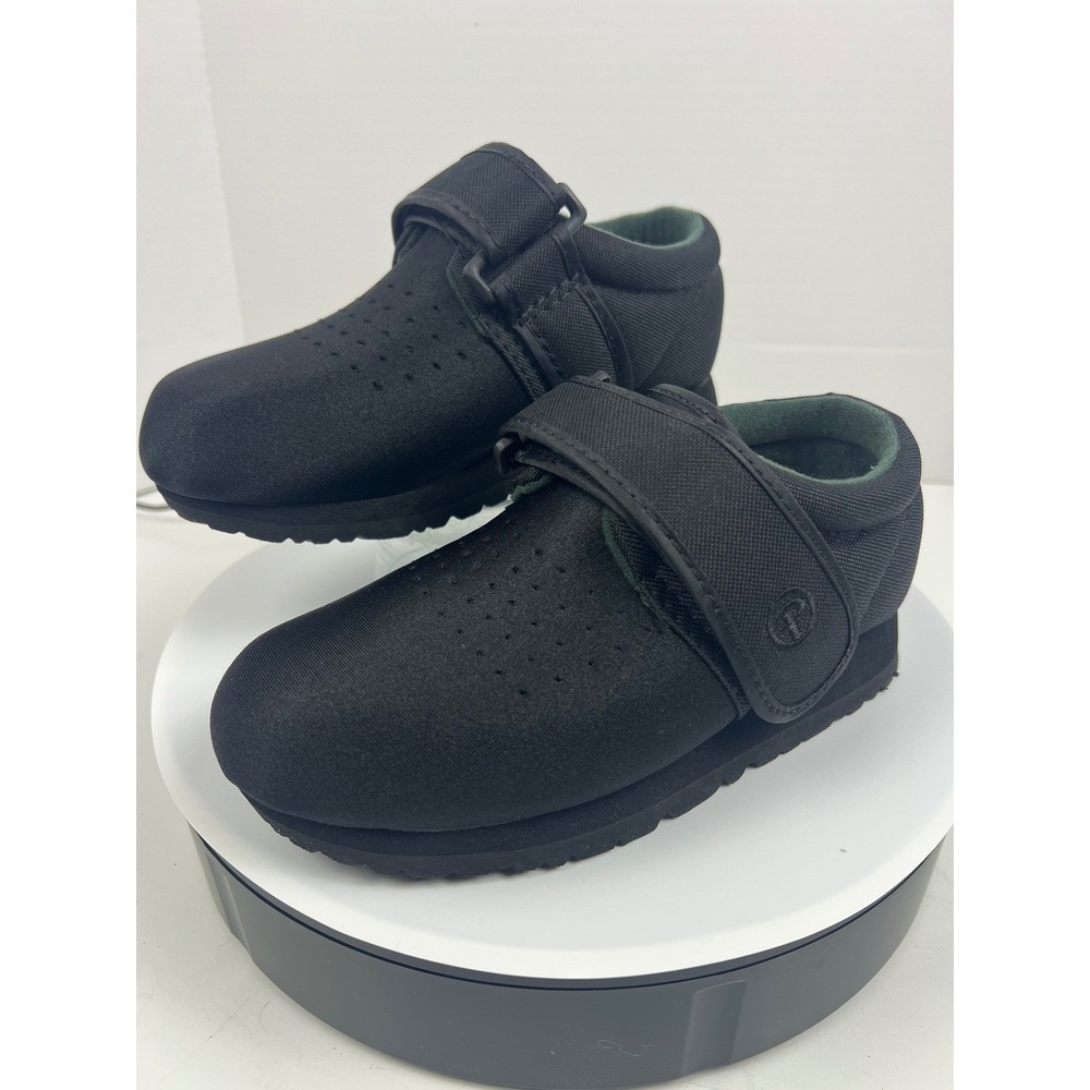 Pedors Womens 14W Men's 12W Black Comfort Diabetic‎ Adjustable Strap Shoes
